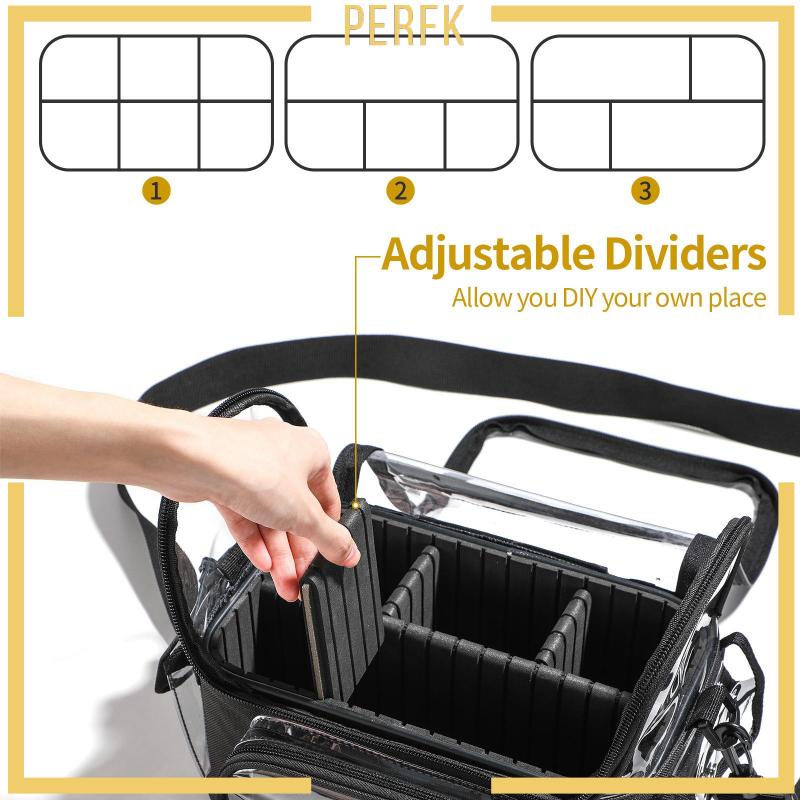 Túi Đựng Mỹ Phẩm Hai Ngăn Có Khóa Kéo Tiện Lợi