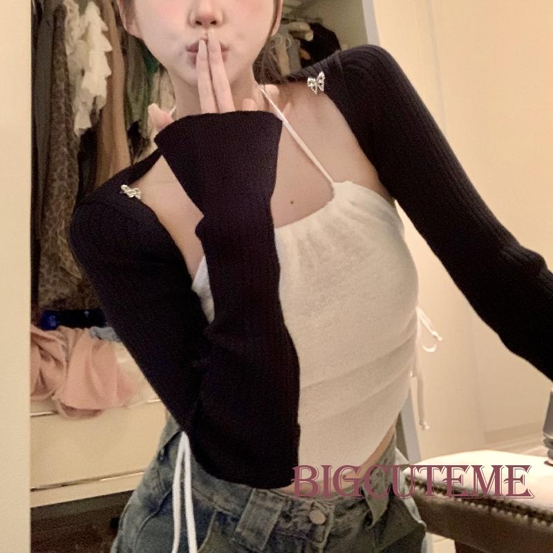 Áo Hai Dây Rút Dây Màu Sắc Trơn Thời Trang Mùa Hè Cho Nữ