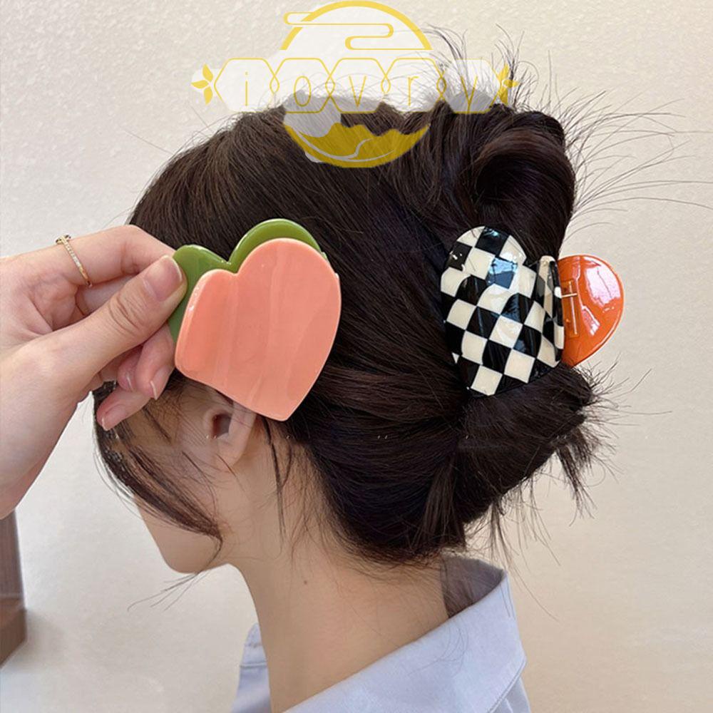 Kẹp Tóc Móng Vuốt Hình Trái Tim Đơn Giản Cá Tính Cho Nữ