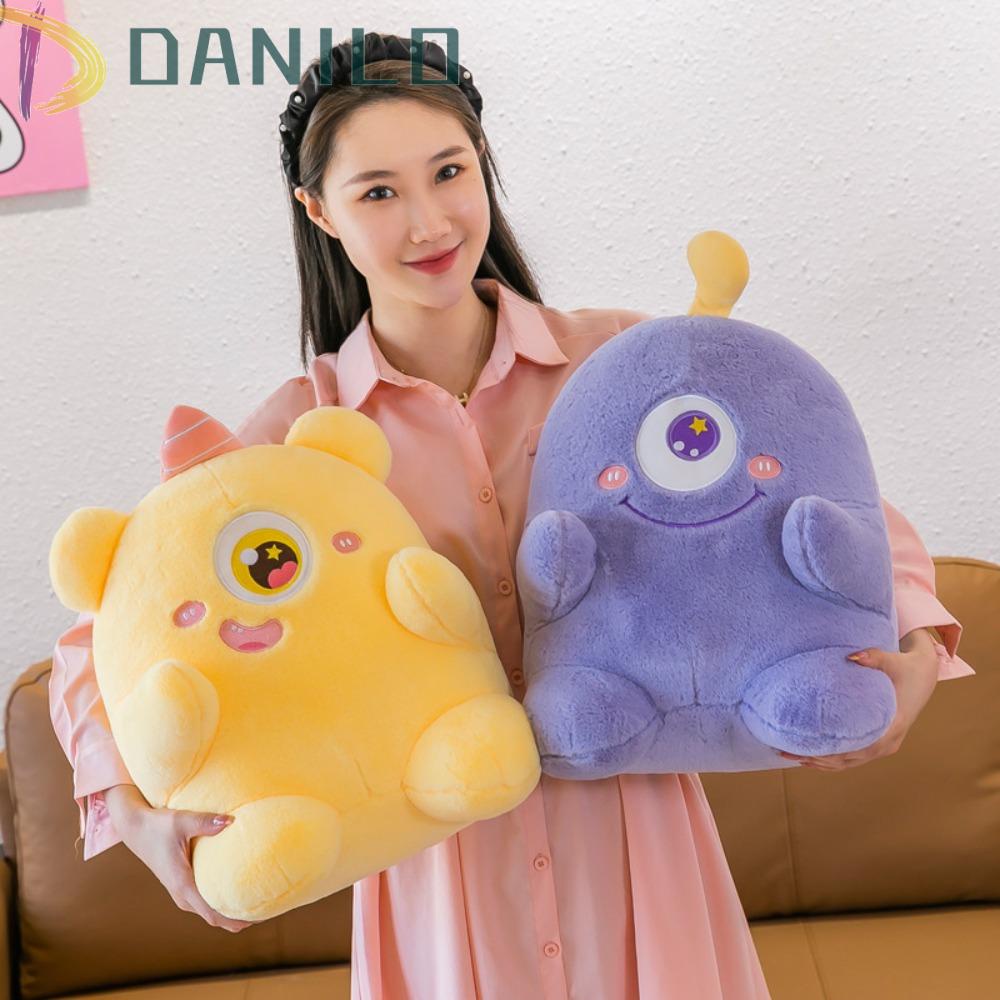 Thú Nhồi Bông Hình Nhân Vật Anime Mắt To Mềm Mại Trang Trí Nhà Cửa