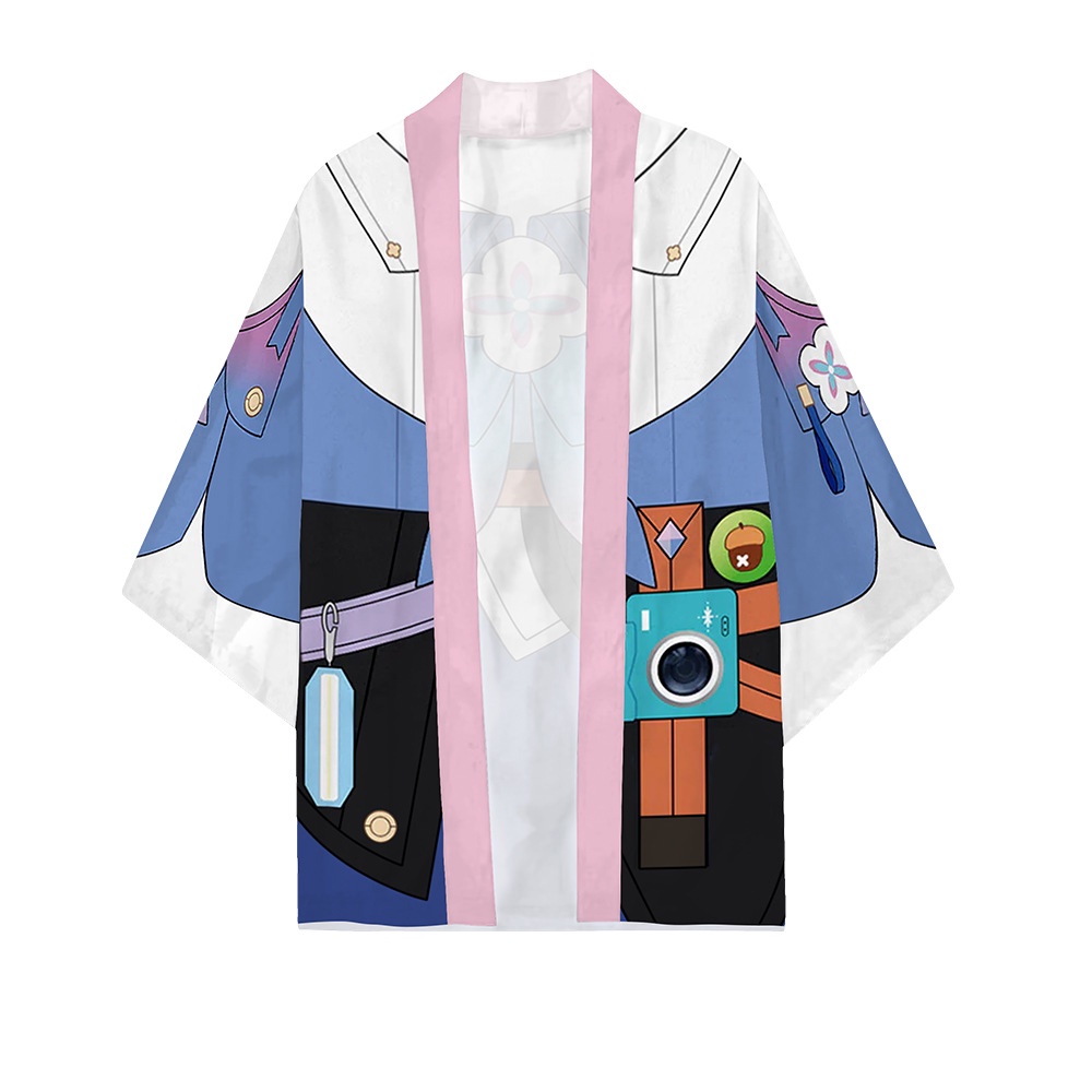 Ellen Honkai: Star Rail March 7th Haori Kimono Áo Choàng Hóa Trang Anime Nhật Bản Cho Người Lớn Và Trẻ Em
