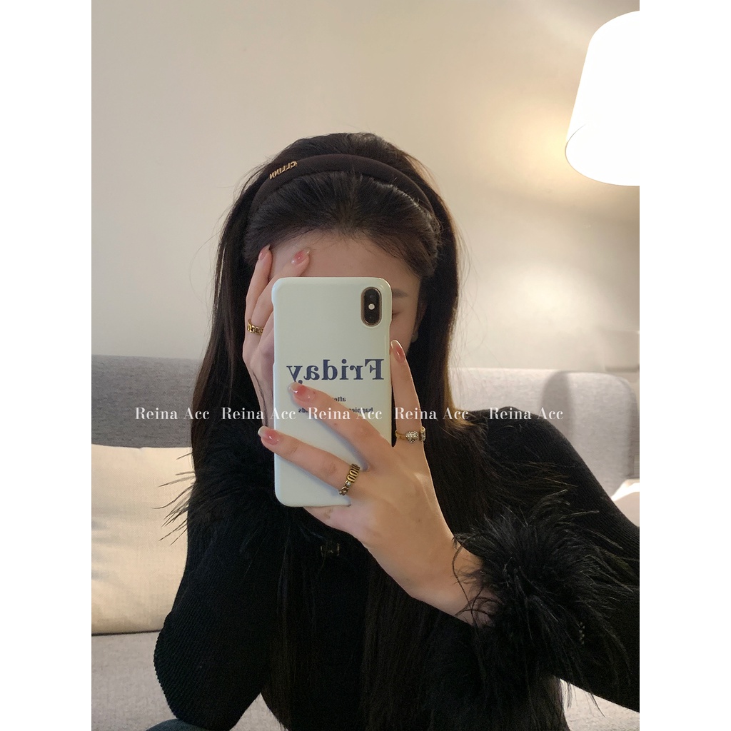 Băng Đô In Chữ Thời Trang Nữ Tính