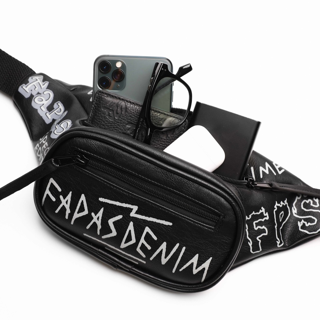 Túi Đeo Thắt Lưng Nam Bằng Da Sang Bóng Trẻ Trung Takes FAPAS