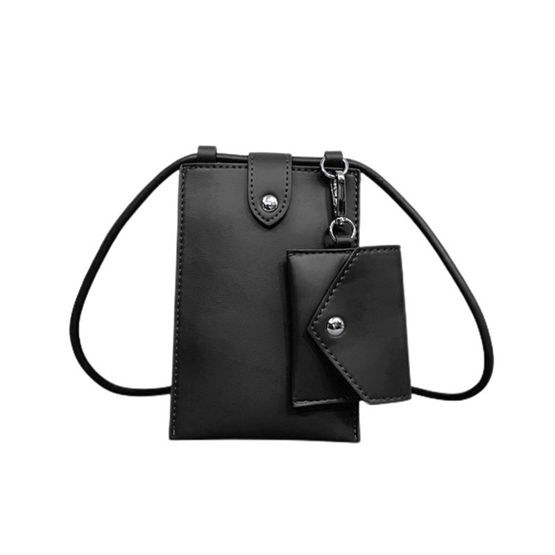 Túi Da PU Đeo Chéo Mini Có Khóa Cài Thời Trang Cho Nữ b7w