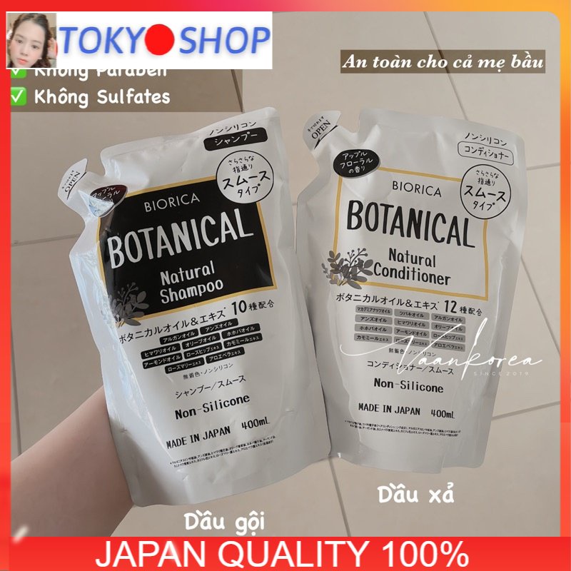 [Bản nội địa Nhật] Dầu gội xả Botanical Biorica Organic Non Silicone NEW 2023