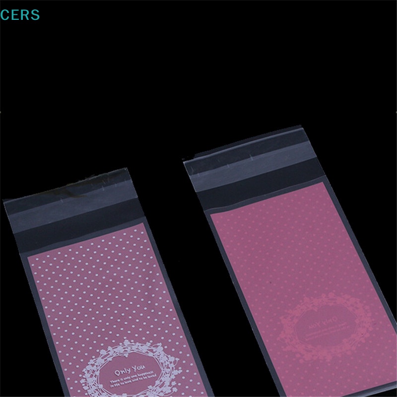 Set 100 Túi Nhựa Mini Tự Dính Đựng Bánh Quy Tiện Lợi