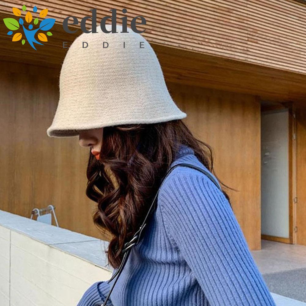 Mũ Bucket Dệt Kim Dày Dặn 26Eddie Thời Trang Thu Đông Cho Nữ