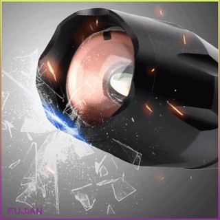 Flashlight Ultra Bright Led T6 Lamp Beads Waterproof Torch Zoomable 5 Lighting Modes Multi-Function Usb Searchlight [B/8]