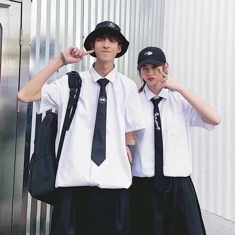 Áo Sơ Mi Tay Ngắn Phong Cách Hong Kong Thời Trang Mùa Hè Cho Nam