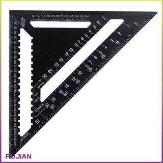 Angle Ruler Metric Aluminum Alloy Triangular Measuring Woodwork Speed Square Triangle Protractor [B/11]