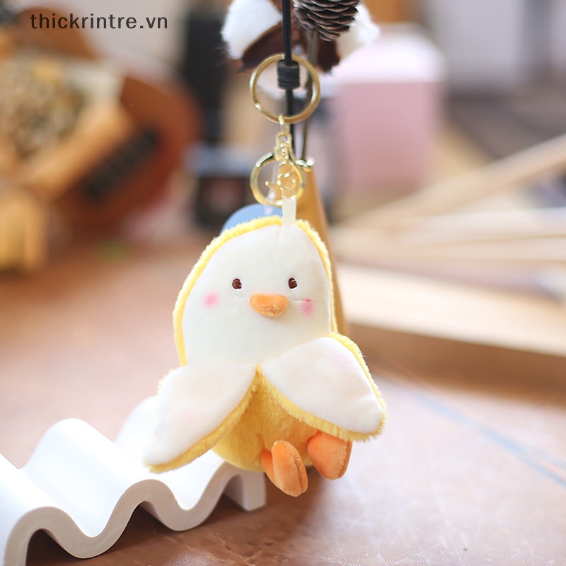 1 Móc Khóa Vịt Nhồi Bông Dễ Thương