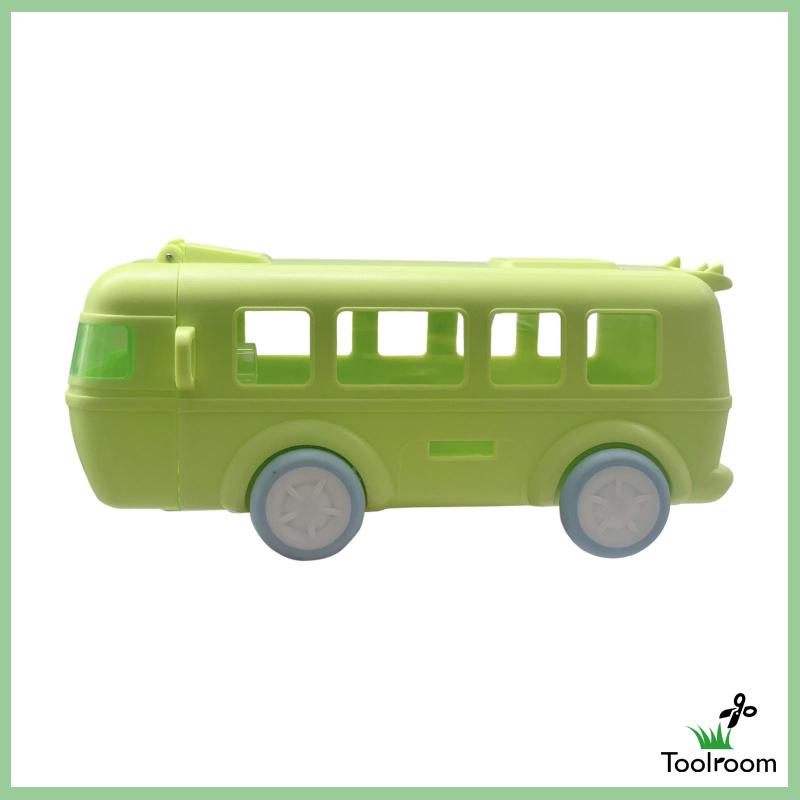 Bình Nước Hình Xe Buýt Kèm Ống Hút Và Dây Đeo Dung Tích 500ml Cho Bé