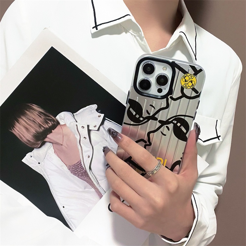 Ốp Điện Thoại TPU Mềm Trong Suốt Chống Sốc Mạ Điện Họa Tiết FENDI Cho iphone 14 13 12 11 Pro Max