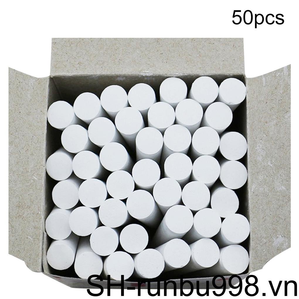 Bộ 50 Bút Phấn Viết Bảng Đen 6 Màu Không Bụi Dùng Trong Văn Phòng