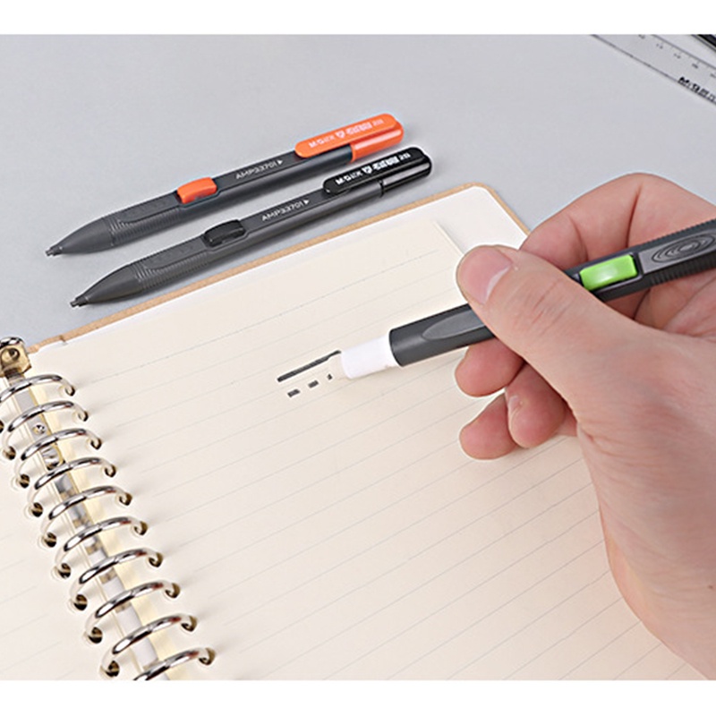 Bút Chì Bấm Kèm Ngòi Thay Thế 2B Màu Đen Tiện Dụng Cho Văn Phòng / Trường Học