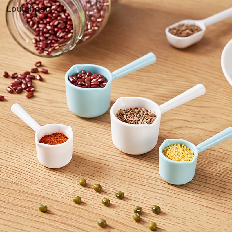 Set 2 Muỗng Đo Lường Bằng Nhựa Có Thể Tái Sử Dụng