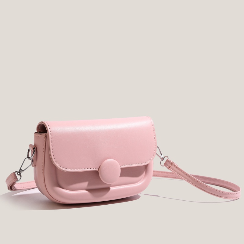 Túi Đeo Chéo Hình Vuông Nhỏ Màu Trơn Phong Cách Đơn Giản Cho Nữ