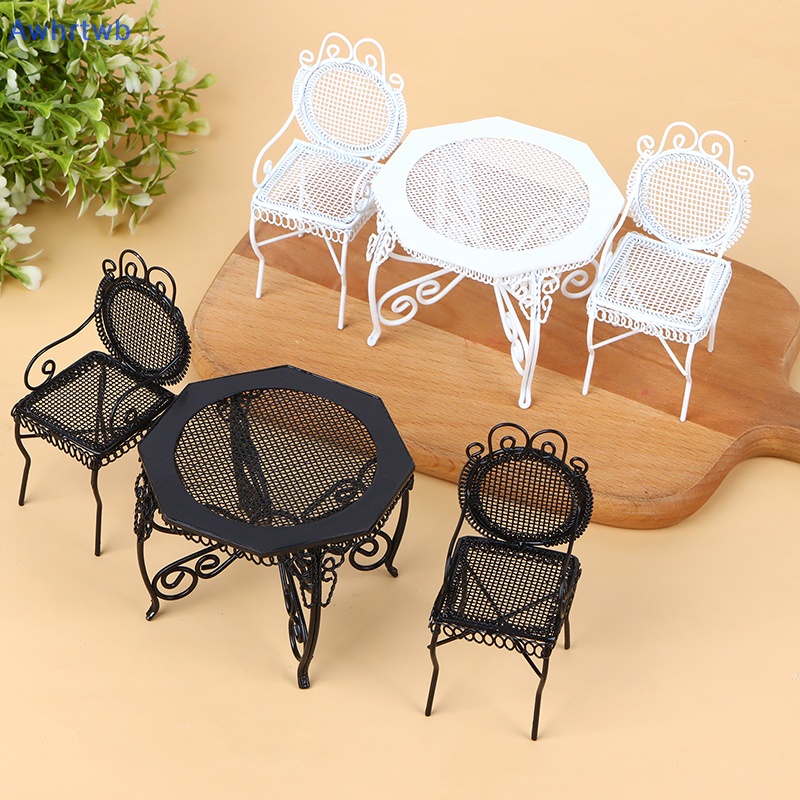 Set 5 Bàn Ăn Bằng Sắt Kiểu Châu Âu Trang Trí Nhà Búp Bê 1: 12 Mới