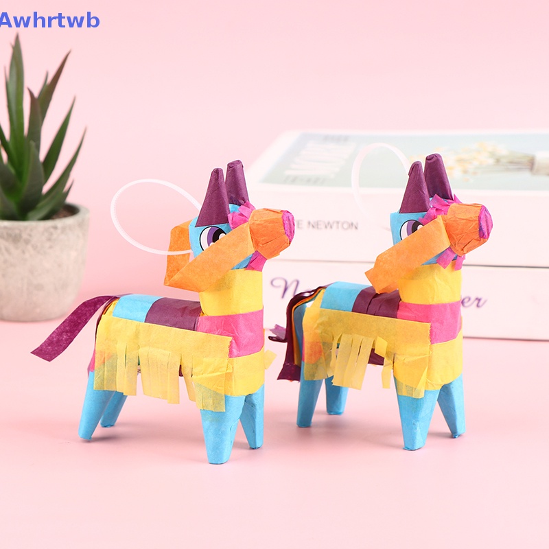 1 Mô Hình Con Lừa Pinata Bằng Giấy Màu Sắc Tỷ Lệ 1 / 12 Dùng Trang Trí Nhà Búp Bê Mới