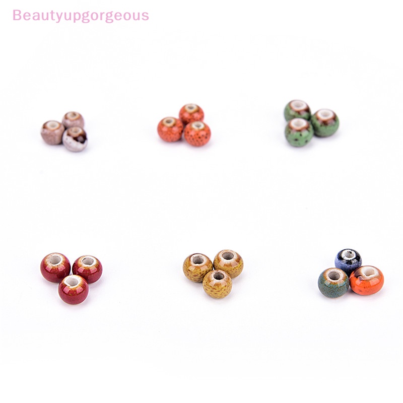 50 Hạt Xỏ Lỗ Bằng Sứ Hình Hoa 6mm Dùng Làm Trang Sức DIY