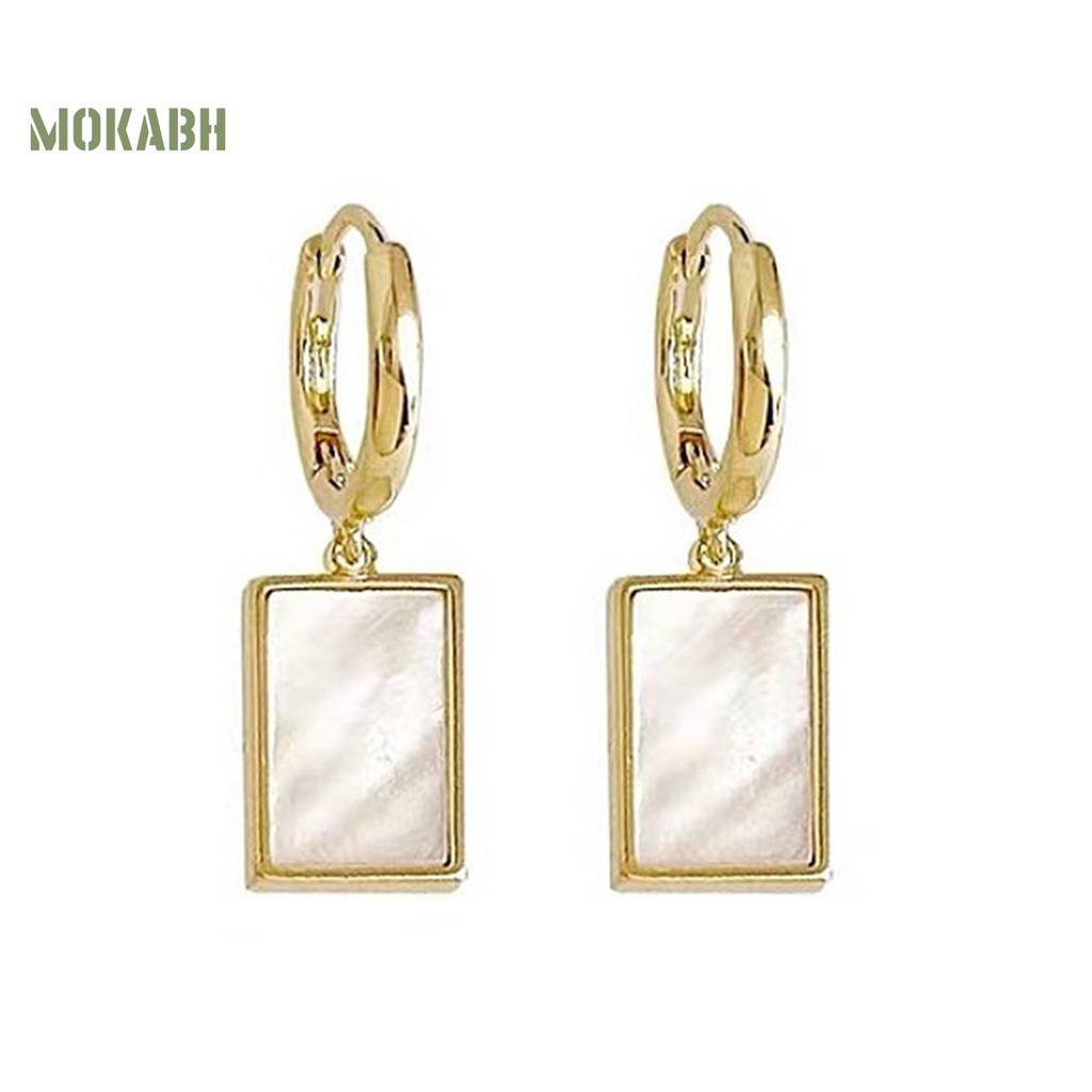 1 Đôi Bông Tai Treo Bằng Thép Không Gỉ Chống Dị Ứng Màu Sắc Tương Phản Thời Trang Dành Cho Nữ