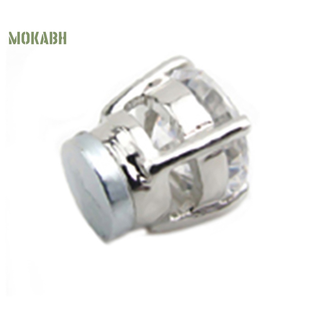 Bông Tai 4 Móng Vuốt Đính Đá Bằng Hợp Kim Không Cần Khoan Lỗ