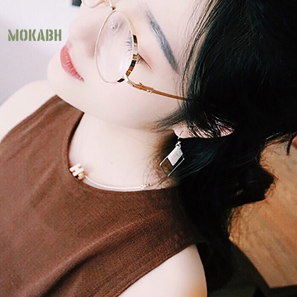 1 Cặp Bông Tai Dáng Dài Hình Vỏ Sò Thời Trang Thanh Lịch Thoải Mái