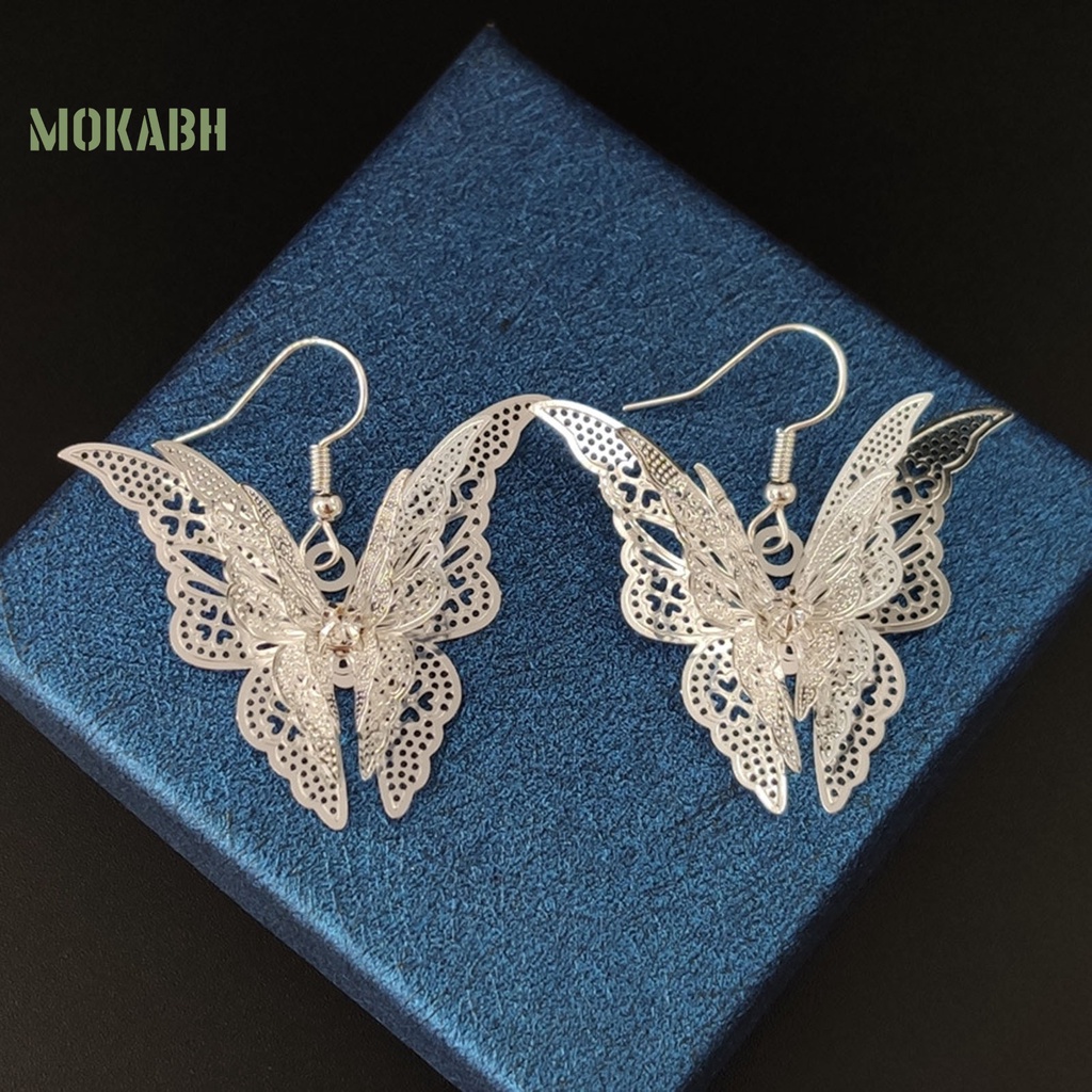 [Mới] Vòng cổ Mặt Hình Bướm Rỗng Phong Cách Cổ Điển Cho Nữ