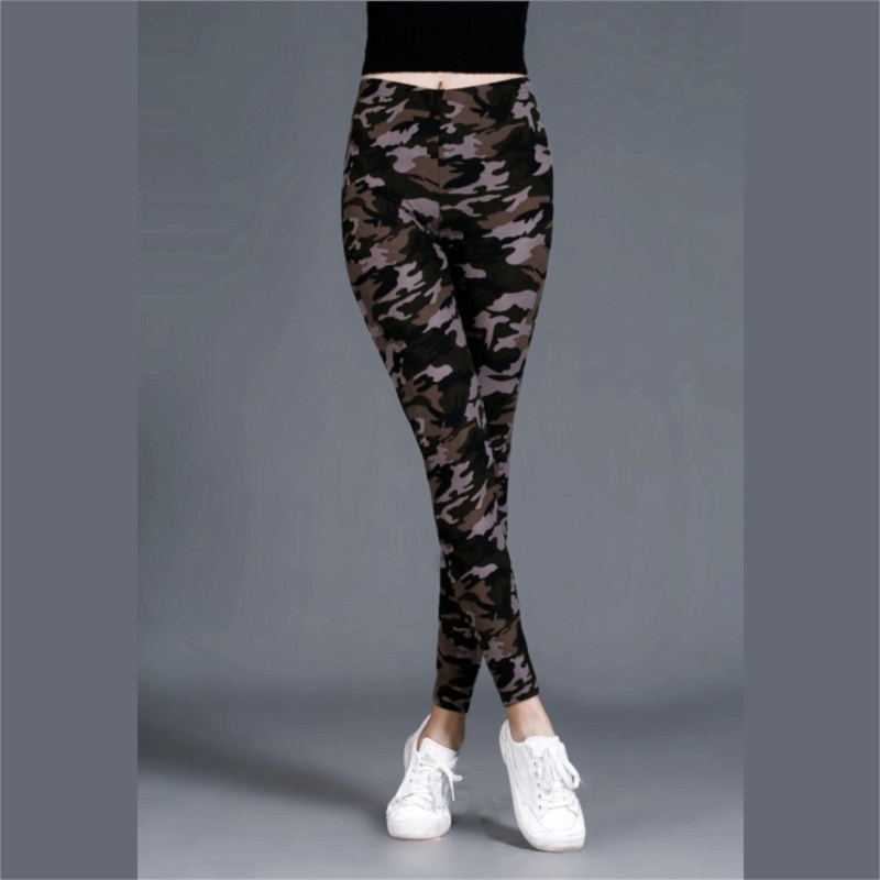 Quần Legging Thể Thao Lưng Vừa In Họa Tiết Graffiti Phong Cách Vintage