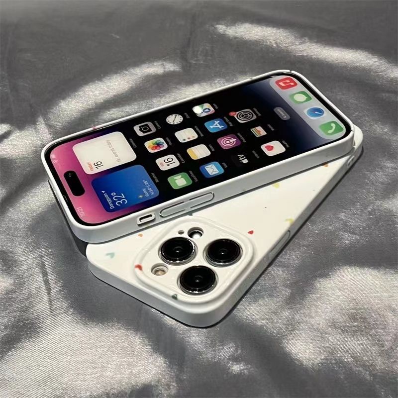 Ốp Điện Thoại Mềm Mini Họa Tiết Trái Tim 13proxr iPhone11 iPhone14ProMAX / 12iPhone / / CZHG