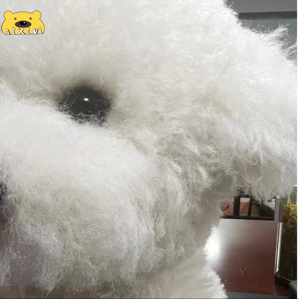 Gấu Bông chó Thú Nhồi Bông Hình Chú Chó Bichon Dễ Thương