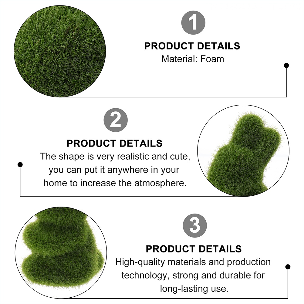 Flocked Set 4 Tượng Thỏ Phục Sinh Mini Để Bàn Trang Trí