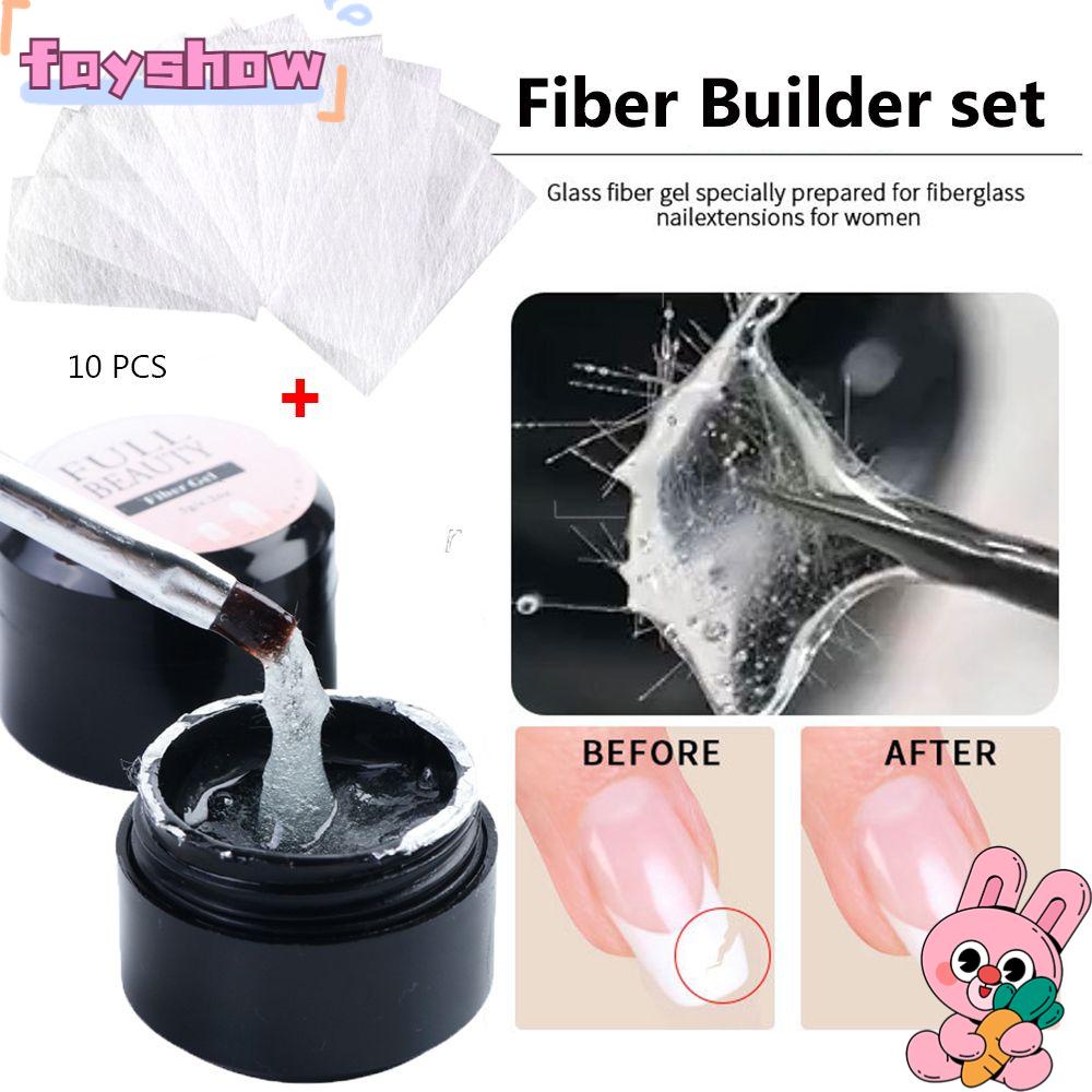 Gel Sợi Thủy Tinh Lụa Không Dệt Nối Dài Móng Chuyên Dụng