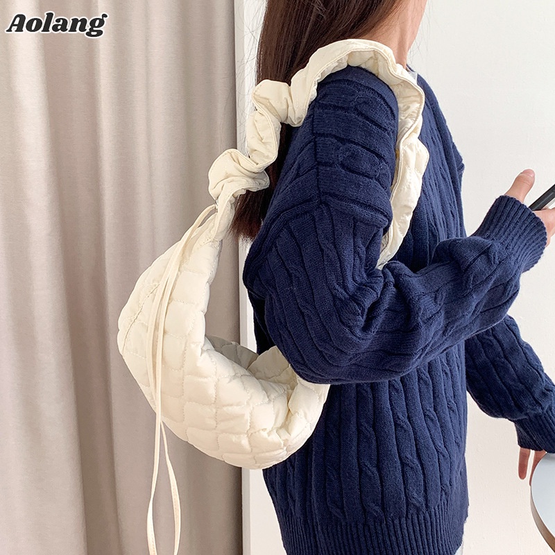 Túi Xách Đeo Vai Màu Trơn Sức Chứa Lớn Thời Trang Cho Nữ