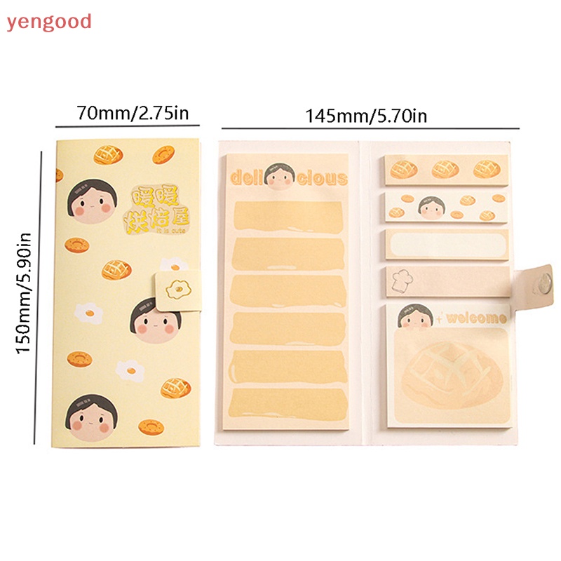 (YGD) Set 120 Tờ Giấy Dán Ghi Chú DIY Họa Tiết Cô Gái Hoạt Hình Trang Trí Văn Phòng Trường Học