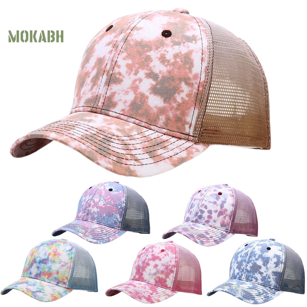 Mũ Lưỡi Trai Chống Nắng Phối Lưới Thoáng Khí Họa Tiết Graffiti Unisex