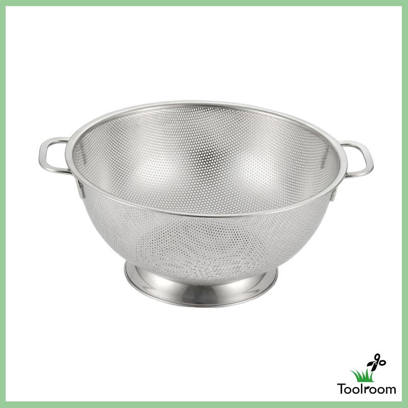 Rây Lọc Ráo Nước Bằng Thép Không Gỉ 304 Có Tay Cầm Chống Trượt Cho Nhà Bếp