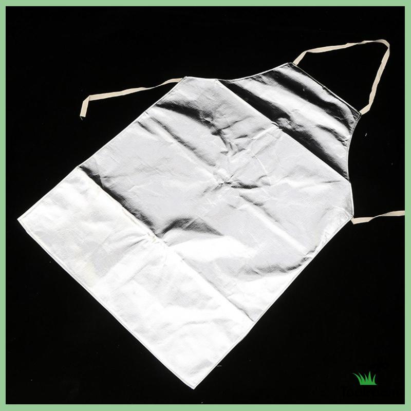 Set 2 Tạp Dề Lá Nhôm Bảo Vệ Chân Dùng Trong Phòng Thí Nghiệm / Cá