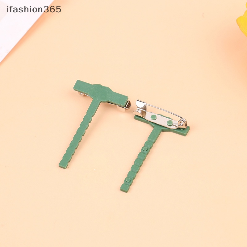 Set 100 Ghim Cài Áo Nhựa Hình Chữ T Thời Trang ifashion365