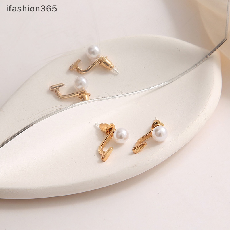 Bông Tai Đính Đá Zircon Ngọc Trai Sáng Bóng Độc Đáo Thời Trang Hàn Quốc ifashion365