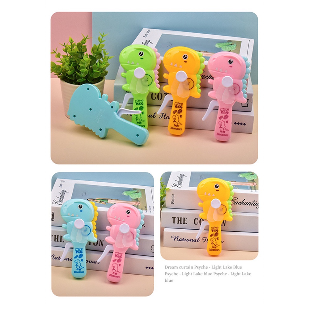 Quạt Cầm Tay Nhỏ Gọn Hình Khủng Long Hoạt Hình Dễ Thương