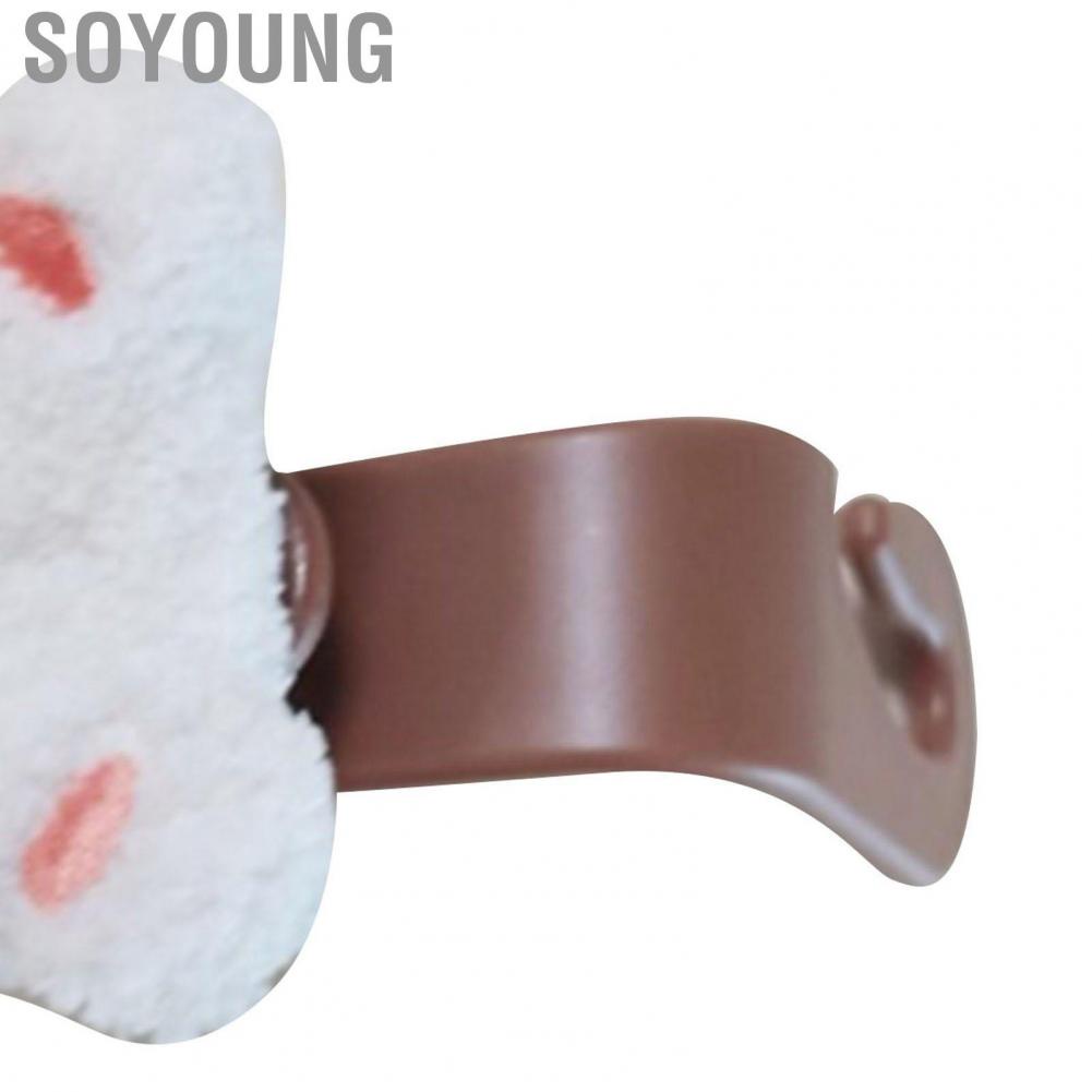 Soyoung Car Purse Hook  Easy Mounting Cute Little Bear Style Headrest Rounded Edges for Water Bottles