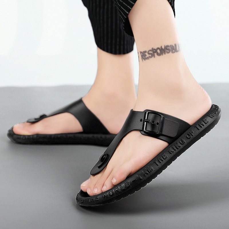 Thời trang dép tông dép rencho không thấm nước dép dép nam sandal dép đi biển dép đúc quai ngang đep nam