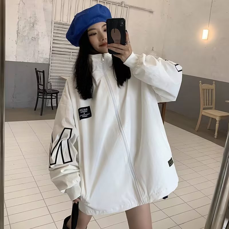 Áo Khoác Bóng Chày Dáng Rộng Thời Trang Mùa Xuân Thu Giản Dị Dành Cho Nam