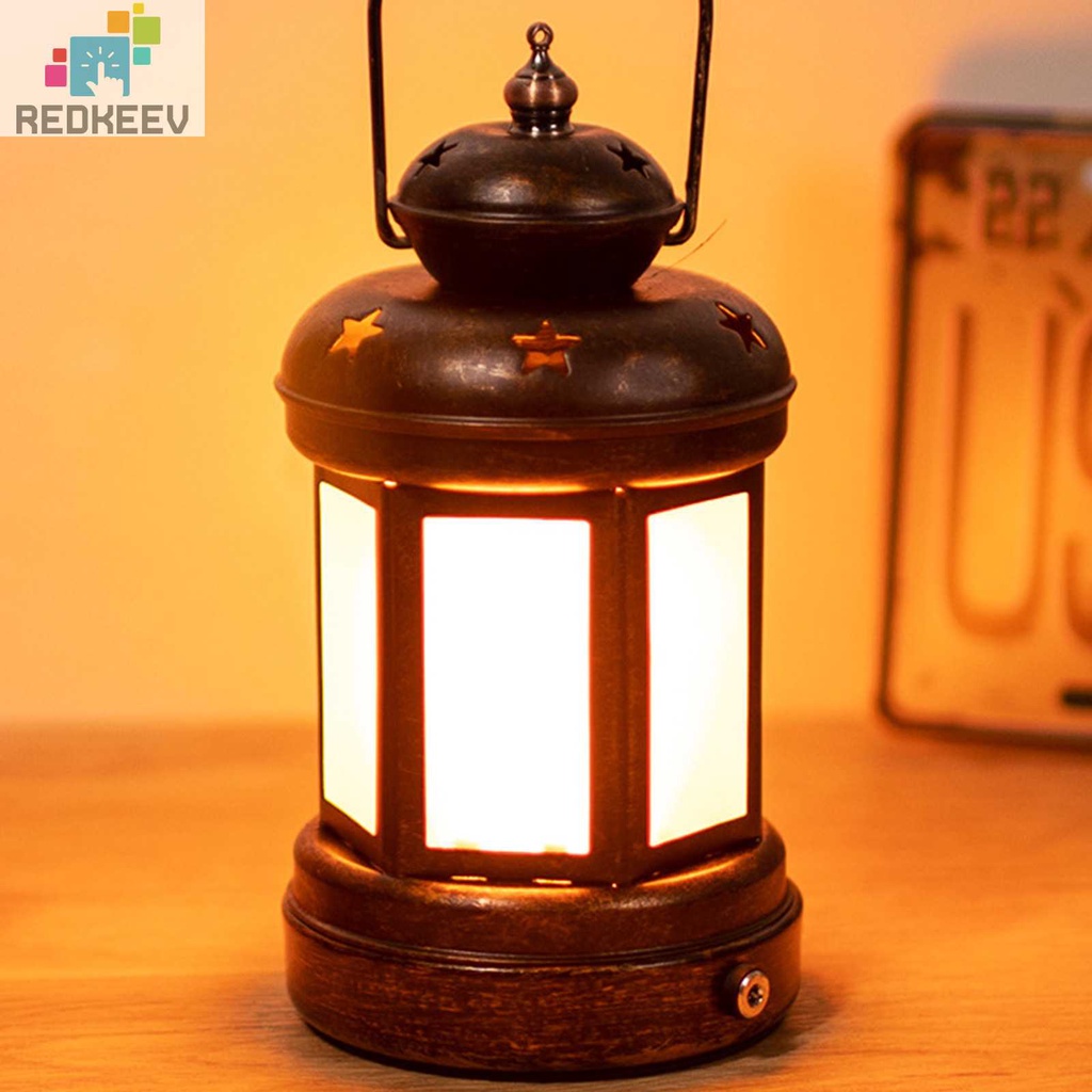 Đèn Cắm Trại 2 Chế Độ 1800mAh Phong Cách Vintage