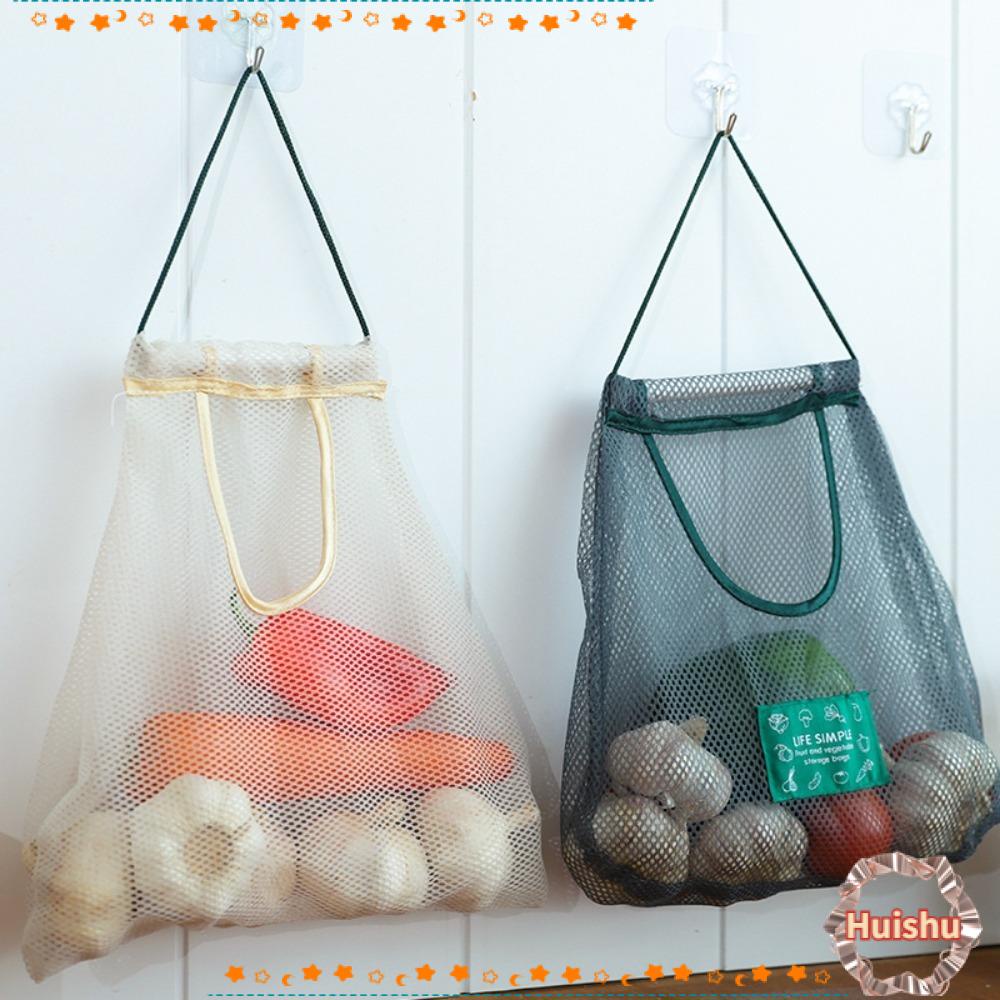 Set 3 Túi Lưới Dây Rút Đựng Hoa Quả Đa Năng