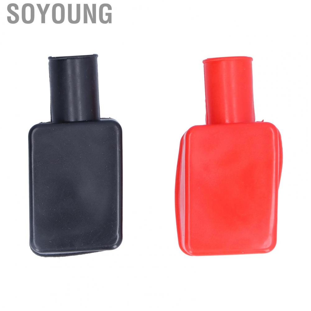 Soyoung bornes bateria auto connectors terminals  Terminal Covers Rubber Positive Negative Post Stud Insulating Protective
