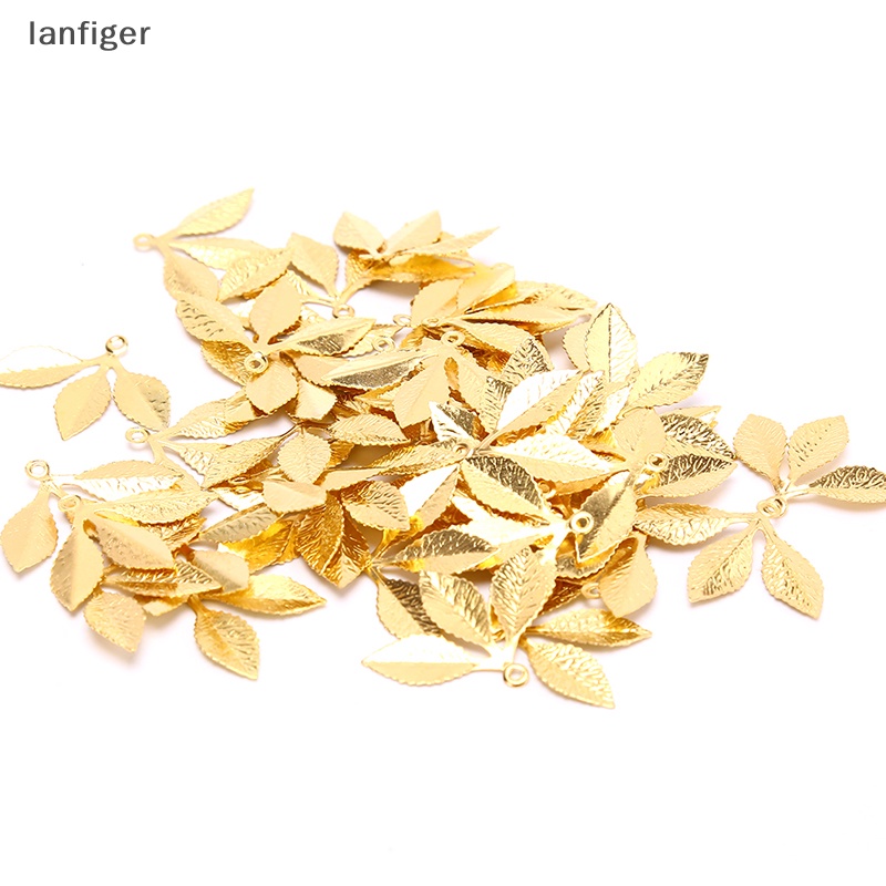 Set 50 Phụ Kiện Nối Lá Kim Loại Làm Trang Sức DIY