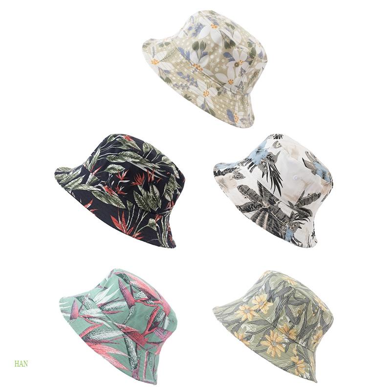Mũ Tai Bèo Chống Nắng In Họa Tiết Hoa Phong Cách Nhật Bản