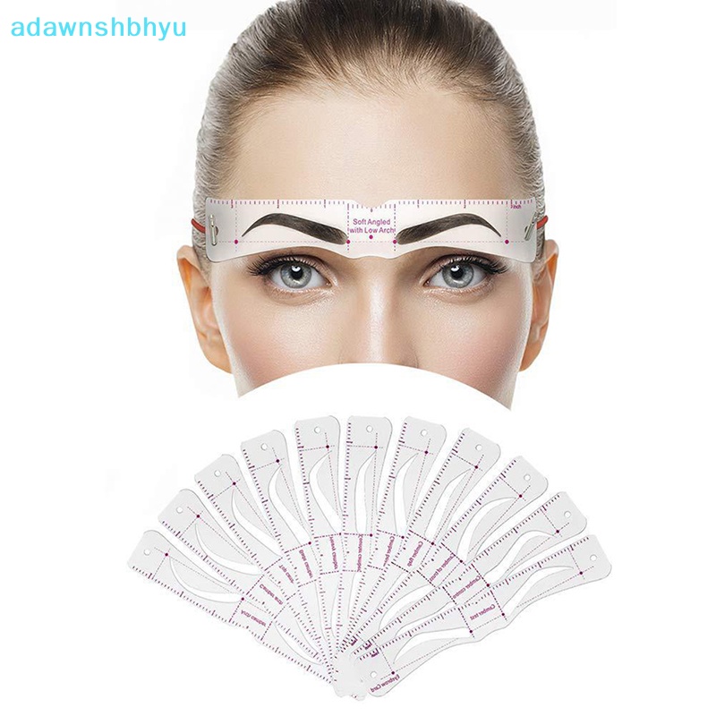 Set 12 Khuôn Vẽ Lông Mày Tái Sử Dụng Linh Hoạt adawnshbhyu